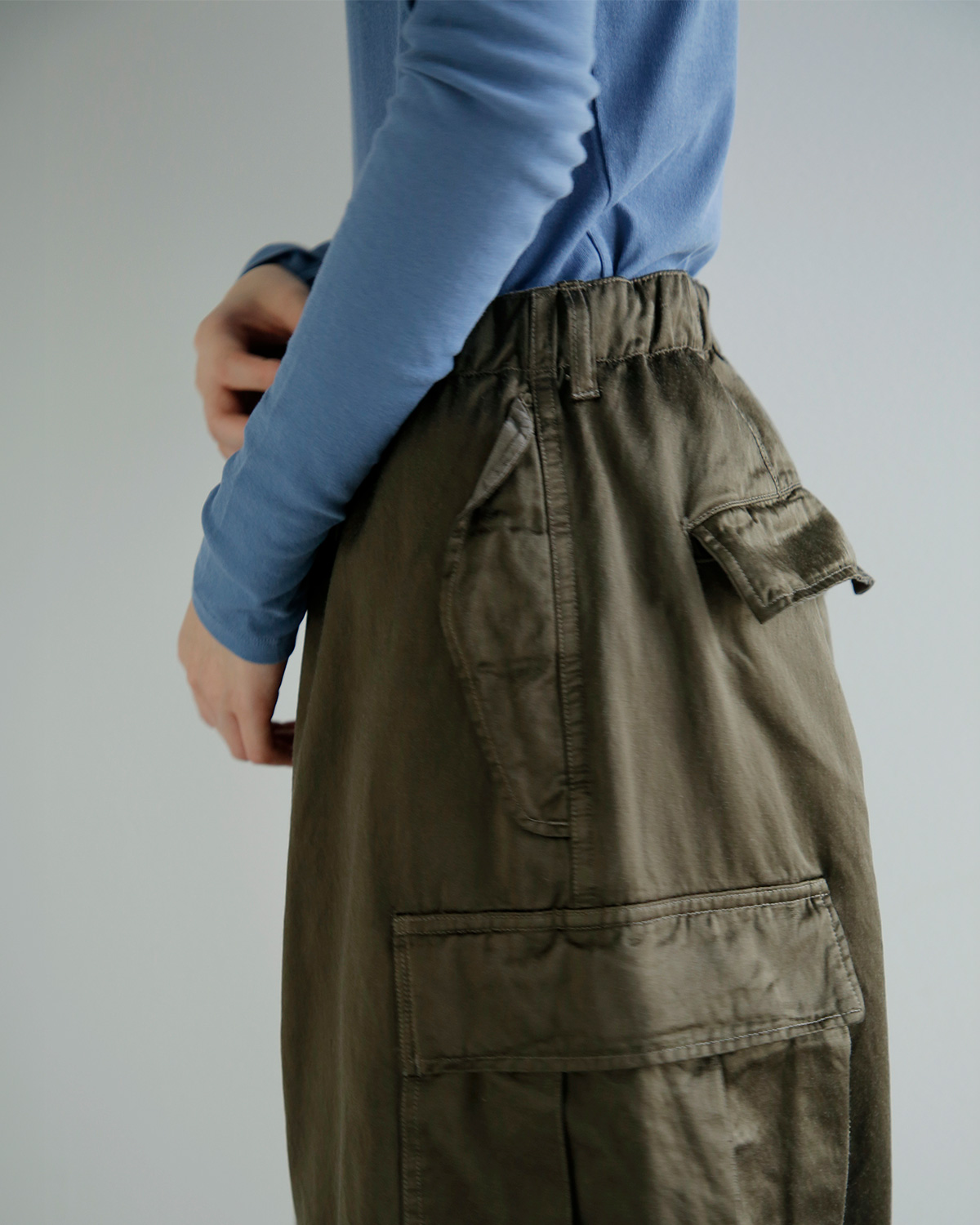 TOUJOURS(�g�D�W���[)�K�[�����g�_�C�R�b�g�� �r�X�R�[�X�T�e�� �o�M�[�p���c 6 Pocket Baggy Pants am45ap04