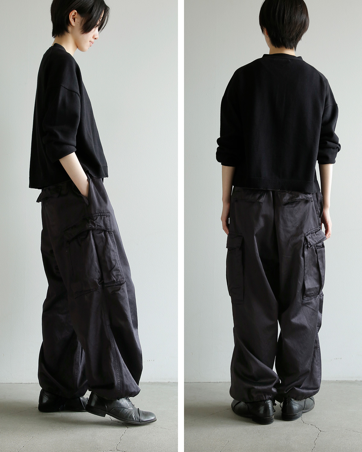 TOUJOURS(�g�D�W���[)�K�[�����g�_�C�R�b�g�� �r�X�R�[�X�T�e�� �o�M�[�p���c 6 Pocket Baggy Pants am45ap04