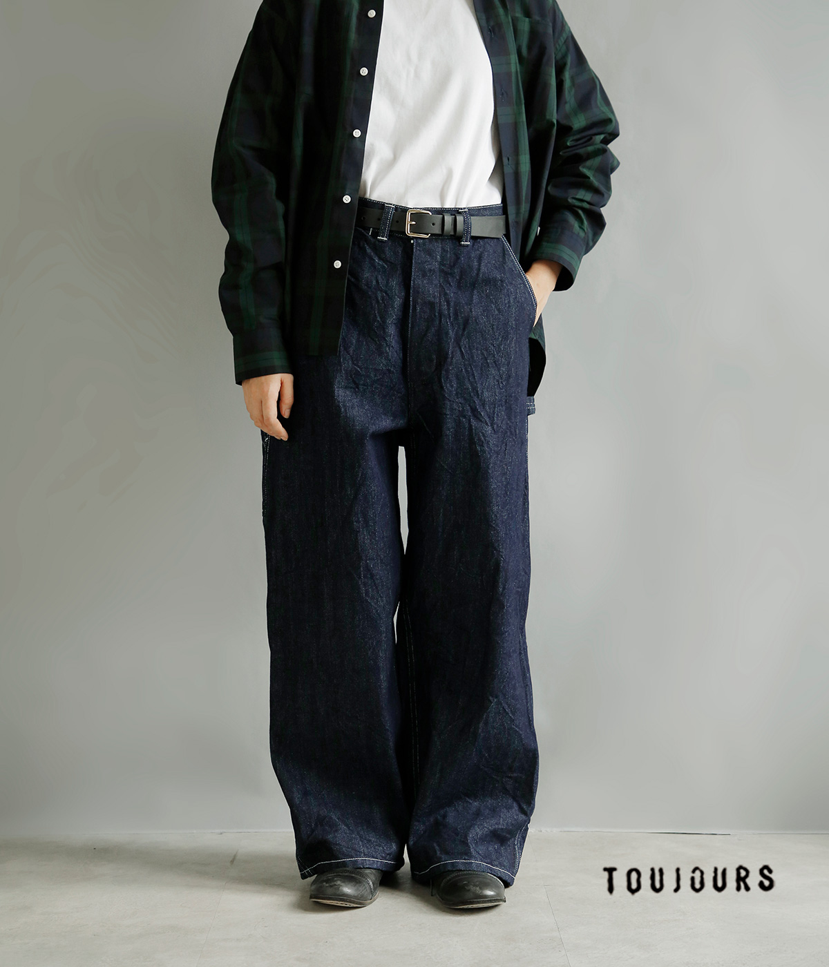 TOUJOURS(�g�D�W���[)13.5oz �Z���r�b�`�N���V�b�N�f�j�� �p���c Classic Painter Pants bm45hp01