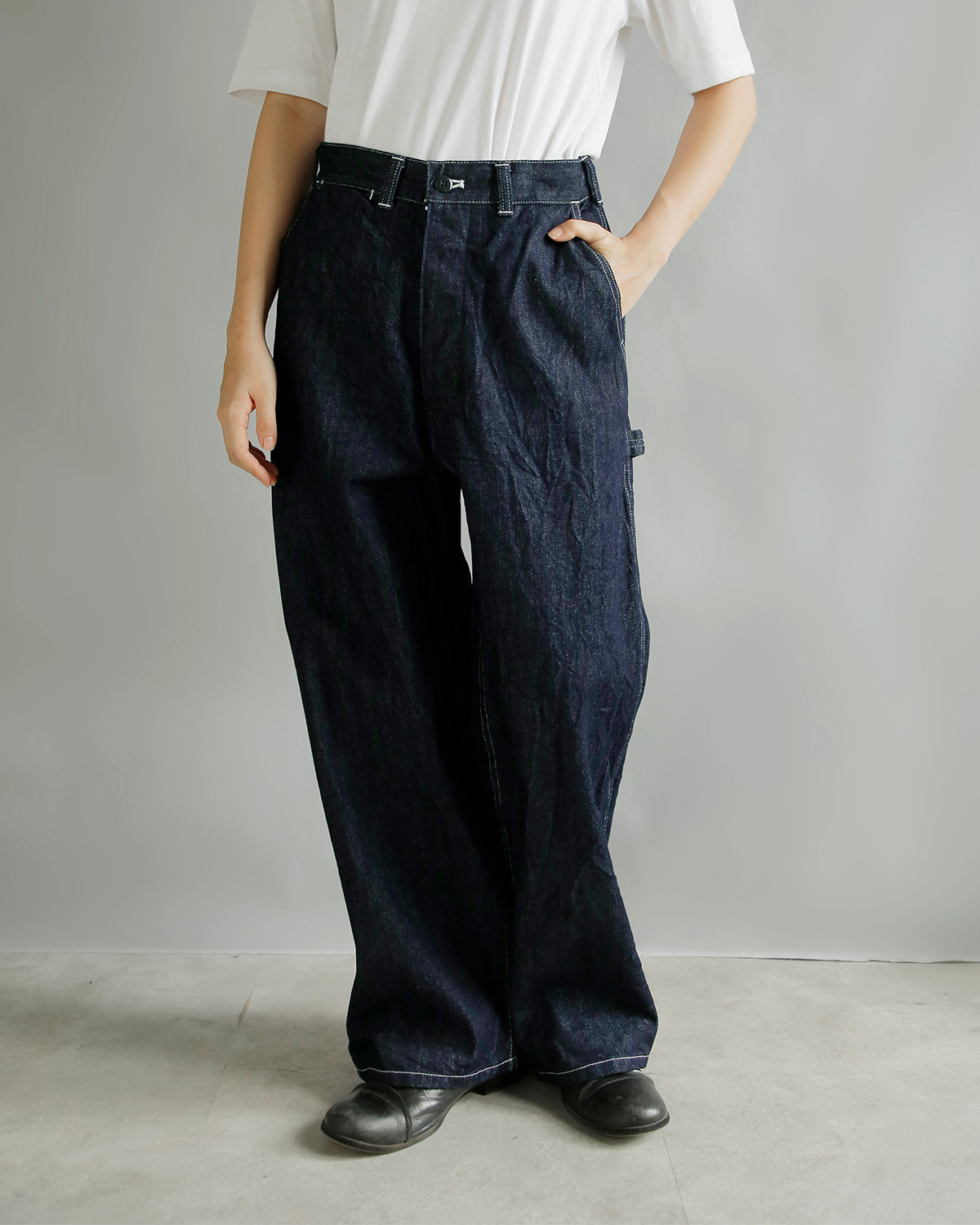 TOUJOURS(�g�D�W���[)13.5oz �Z���r�b�`�N���V�b�N�f�j�� �p���c Classic Painter Pants bm45hp01