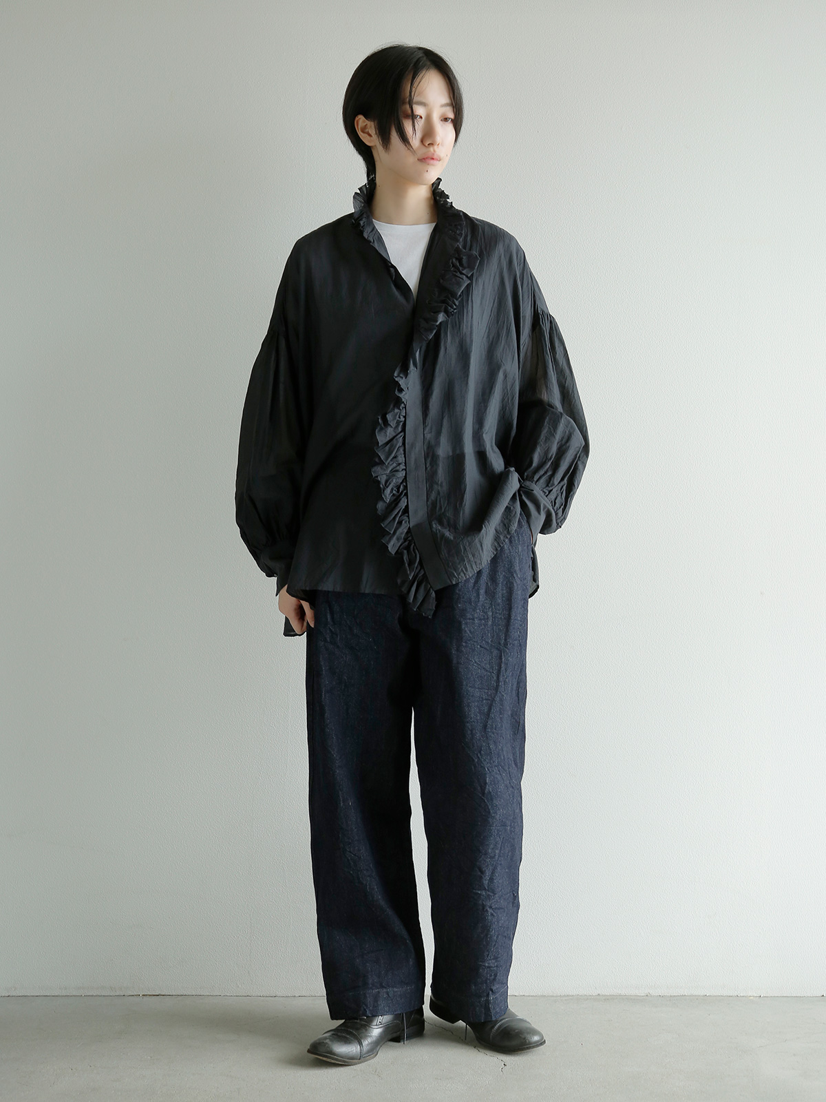 TOUJOURS(�g�D�W���[)13.5oz �Z���r�b�`�N���V�b�N�f�j�� �g���E�U�[�Y Easy Field Trousers bm45hp02