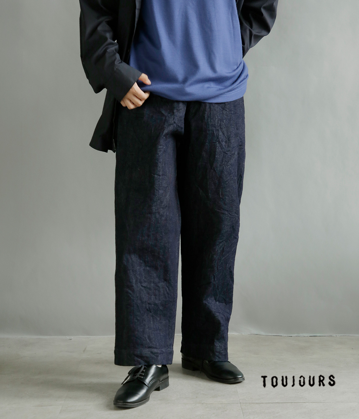 TOUJOURS(�g�D�W���[)13.5oz �Z���r�b�`�N���V�b�N�f�j�� �g���E�U�[�Y Easy Field Trousers bm45hp02