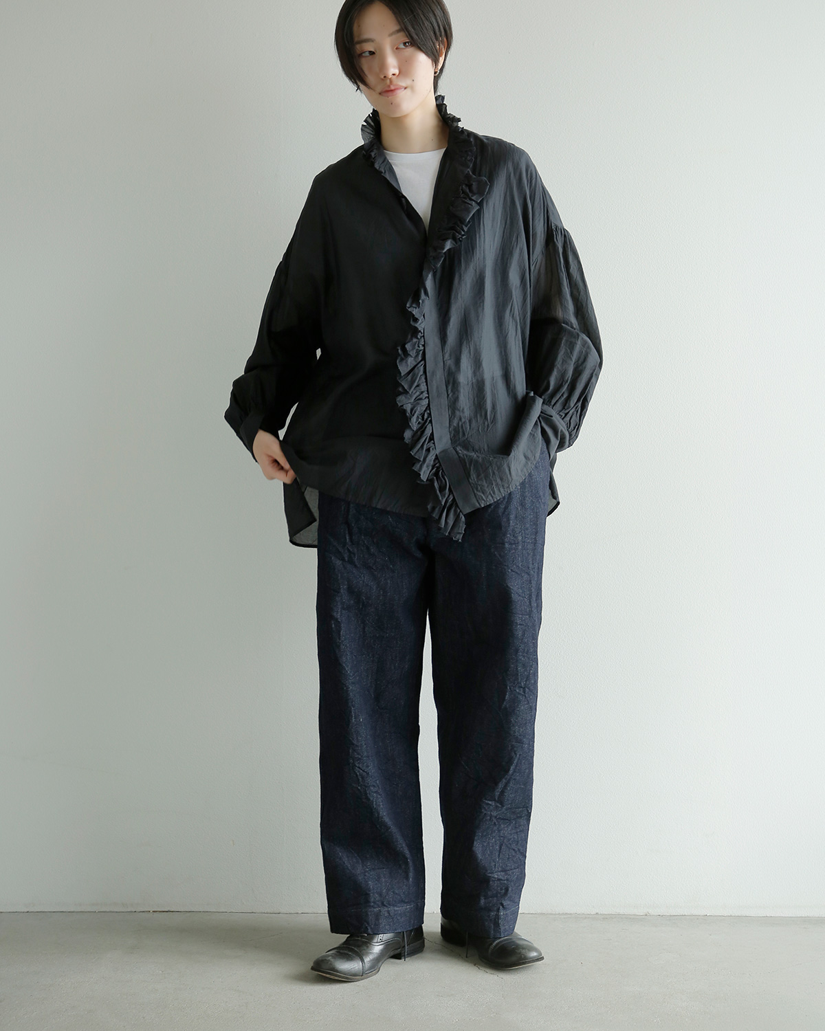 TOUJOURS(�g�D�W���[)13.5oz �Z���r�b�`�N���V�b�N�f�j�� �g���E�U�[�Y Easy Field Trousers bm45hp02