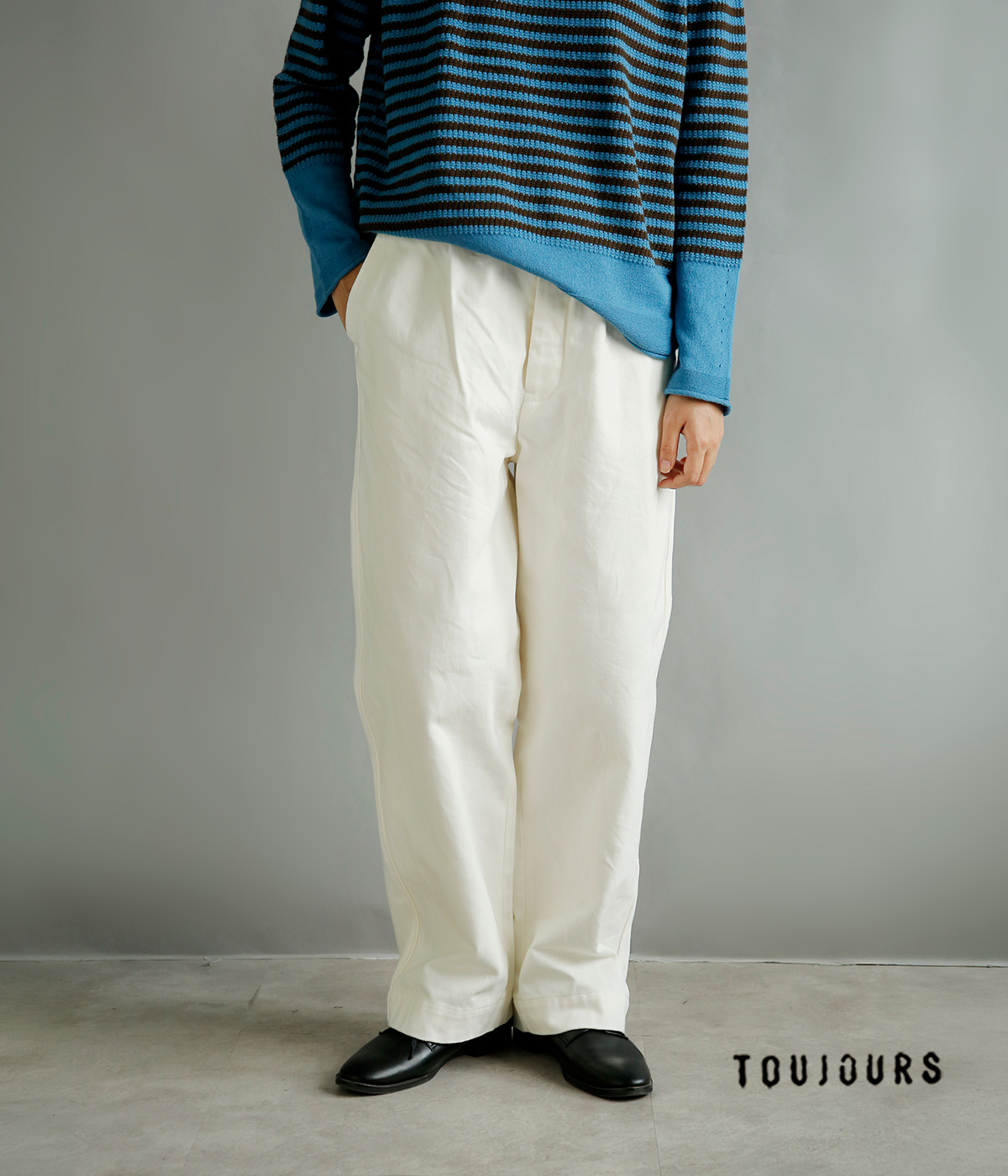 TOUJOURS(�g�D�W���[)13oz �R�b�g���f�j�� �g���E�U�[�Y Easy Field Trousers bm45ip02