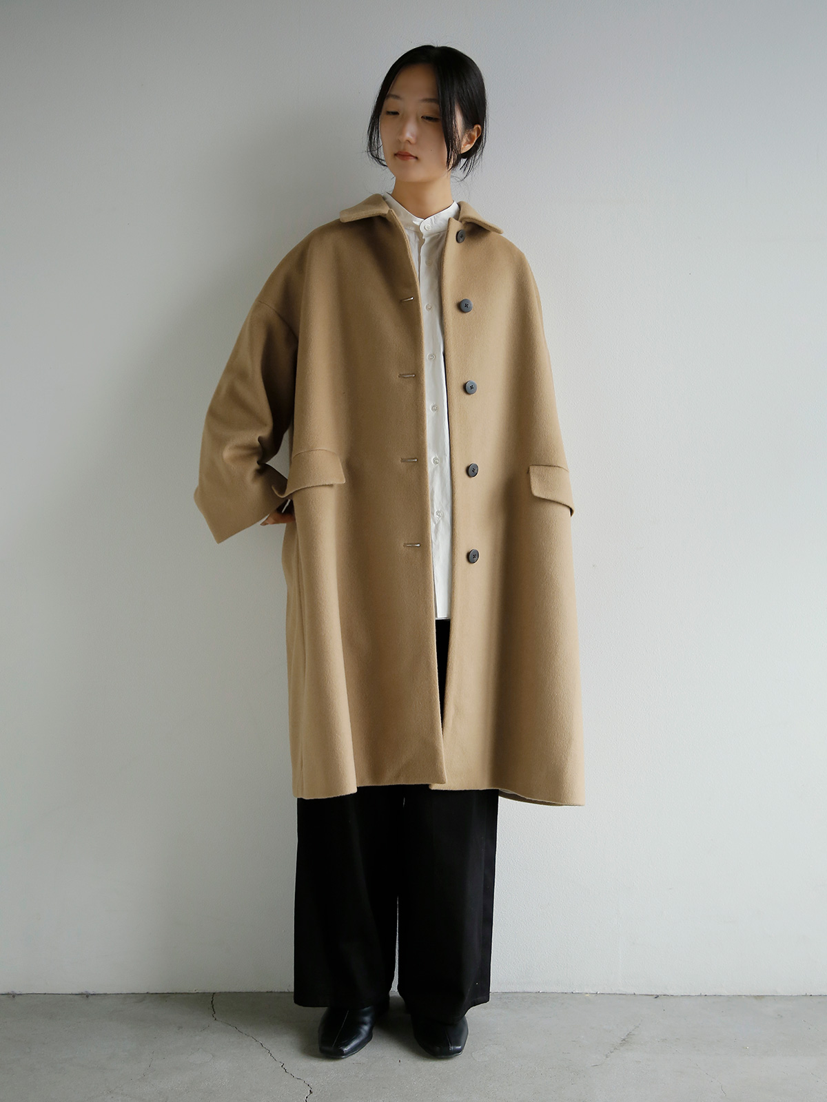 maison de soil(���]�� �h �\�C��)SUPER100s �E�[�� �I�[�o�[�R�[�g jnmds2662w
