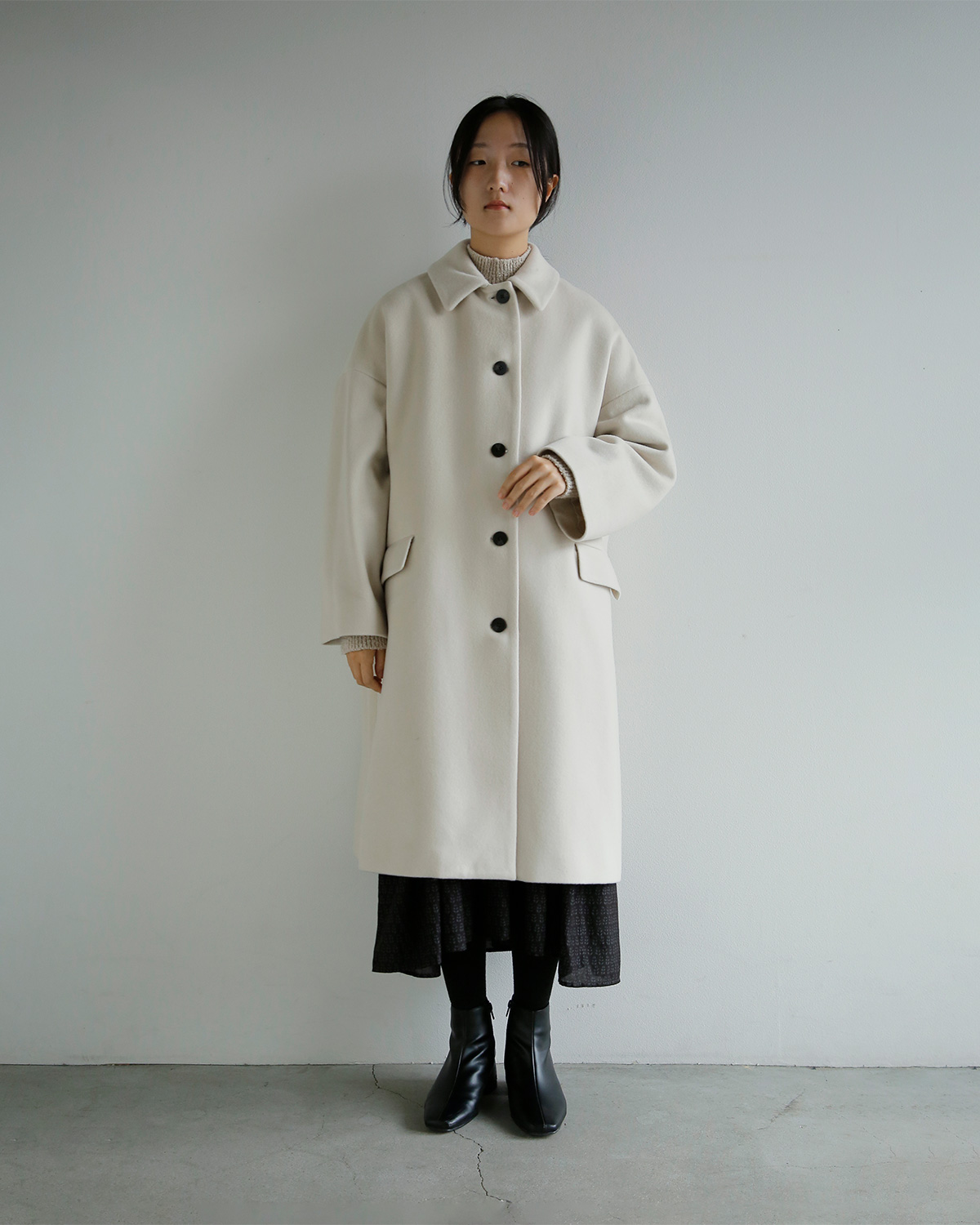 maison de soil(���]�� �h �\�C��)SUPER100s �E�[�� �I�[�o�[�R�[�g jnmds2662w