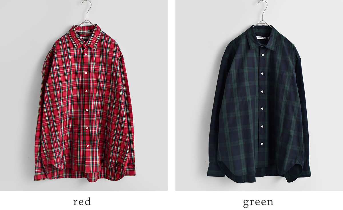 R & D.M.Co-(�I�[���h�}���Y�e�[���[)�R�b�g�� �_�u���|�P�b�g �`�F�b�N �V���c DOUBLE POCKET CHECK SHIRT m1508