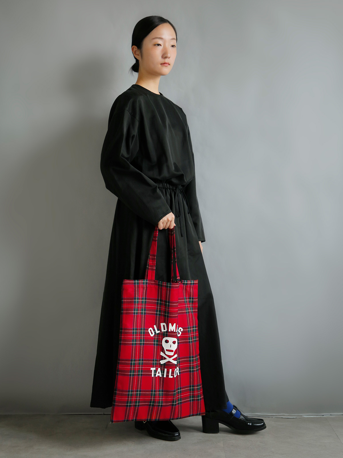 R & D.M.Co-(�I�[���h�}���Y�e�[���[)�E�[�� �v�����g �g�[�g�o�b�O OMT SKULL PRINT TOTE BAG m1539