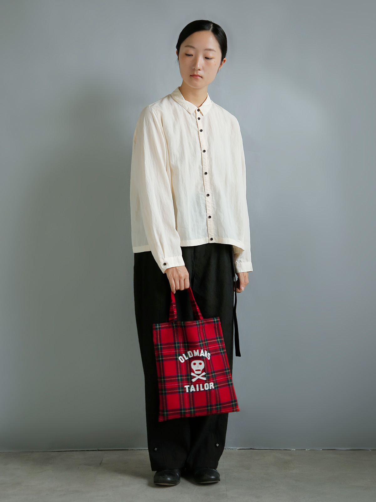R & D.M.Co-(�I�[���h�}���Y�e�[���[)�E�[�� �v�����g �~�j �g�[�g�o�b�O OMT SKULL PRINT MINI TOTE BAG m1540