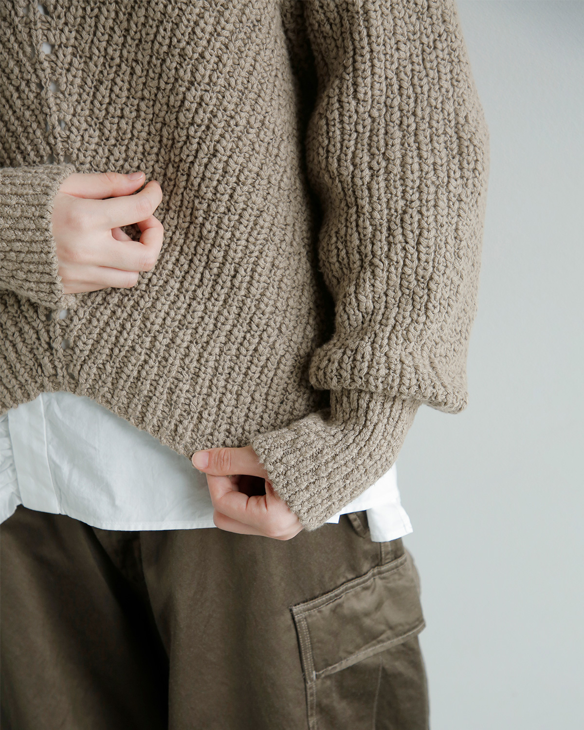 ONICA(�I�j�J)�I�[�K�j�b�N�R�b�g�� �X���u�j�b�g�g�b�v�X Slub bubble Jumper oni064