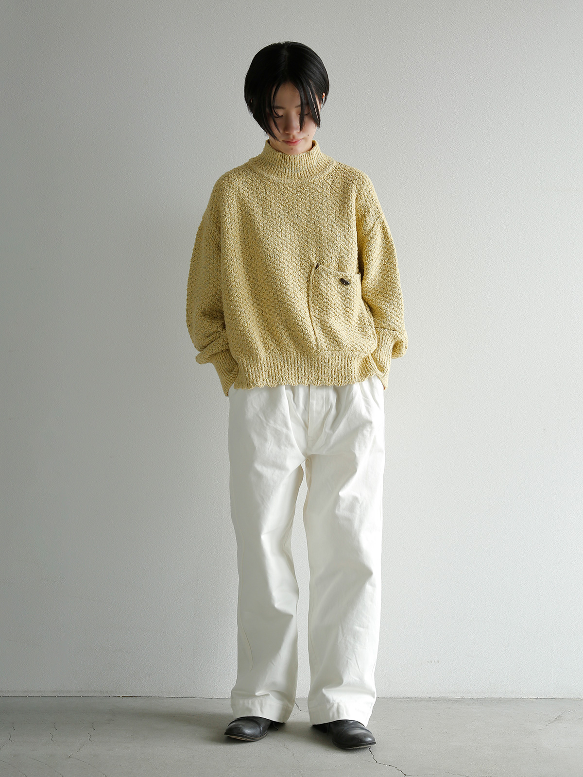ONICA(�I�j�J)�R�b�g�� ���b�N�l�b�N ���[�v���[�� �j�b�g�g�b�v�X Loop-yarn pocket Jumper oni066