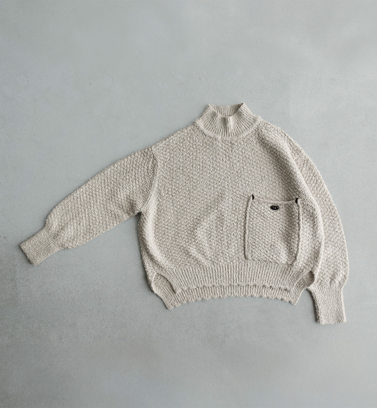 ONICA(�I�j�J)�R�b�g�� ���b�N�l�b�N ���[�v���[�� �j�b�g�g�b�v�X Loop-yarn pocket Jumper oni066