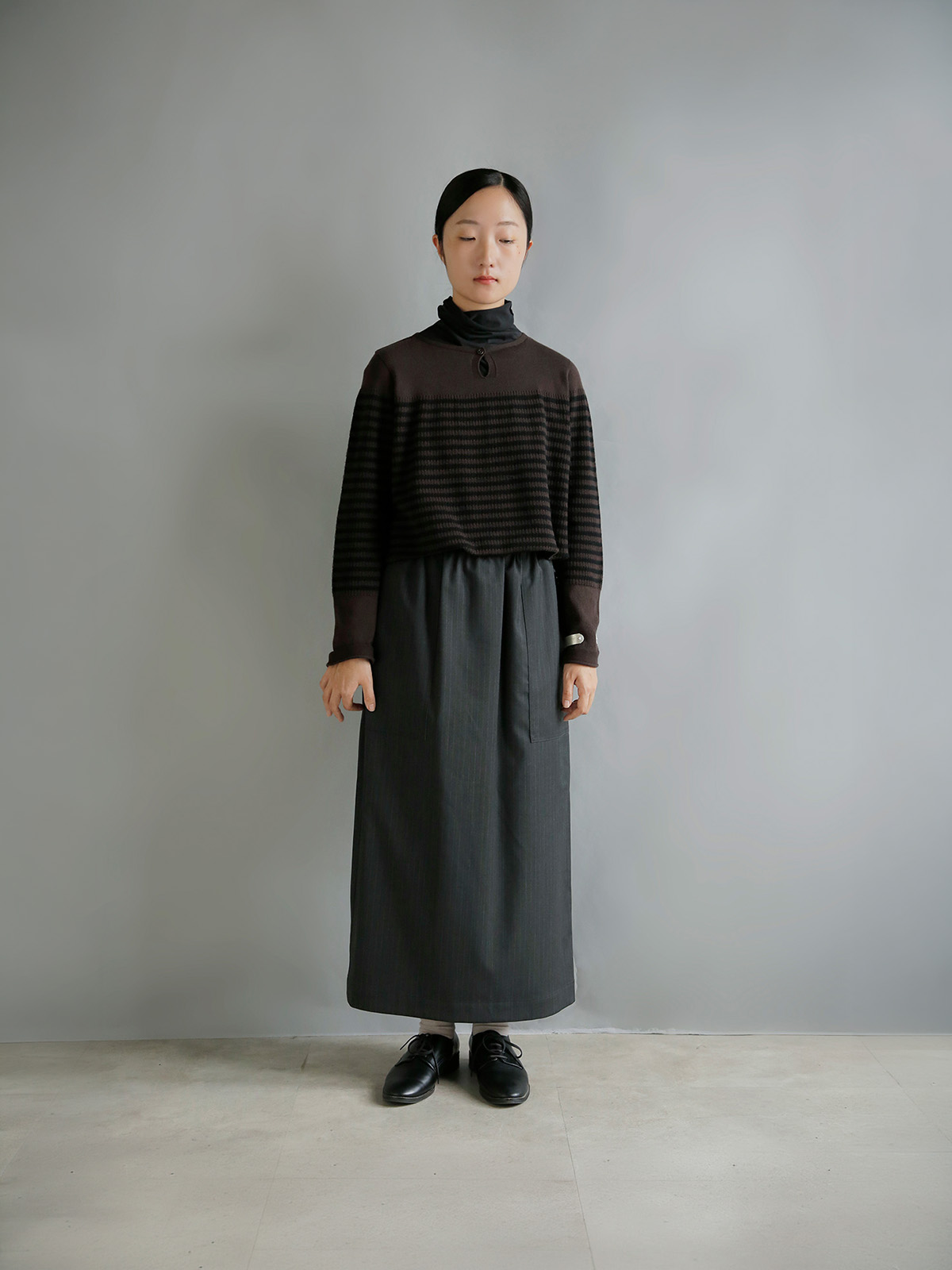 ONICA(�I�j�J)�I�[�K�j�b�N�R�b�g�� �{�[�_�[ �j�b�gT�V���c Stripe Long-sleeved Tee oni068