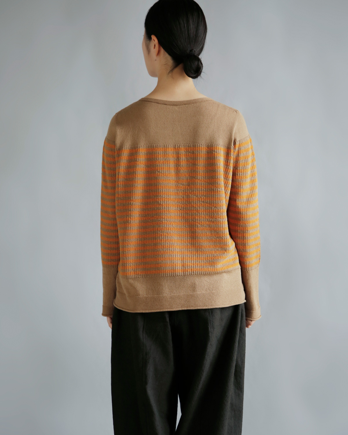 ONICA(�I�j�J)�I�[�K�j�b�N�R�b�g�� �{�[�_�[ �j�b�gT�V���c Stripe Long-sleeved Tee oni068