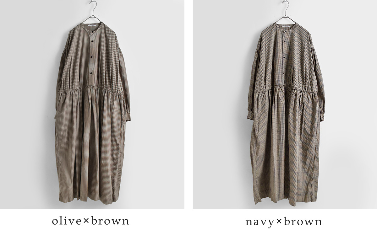 TOUJOURS(�g�D�W���[)�X���[���`�F�b�N �I�[�K�j�b�N�R�b�g�� �����s�[�X Classic Gathered Dress qm45kd04