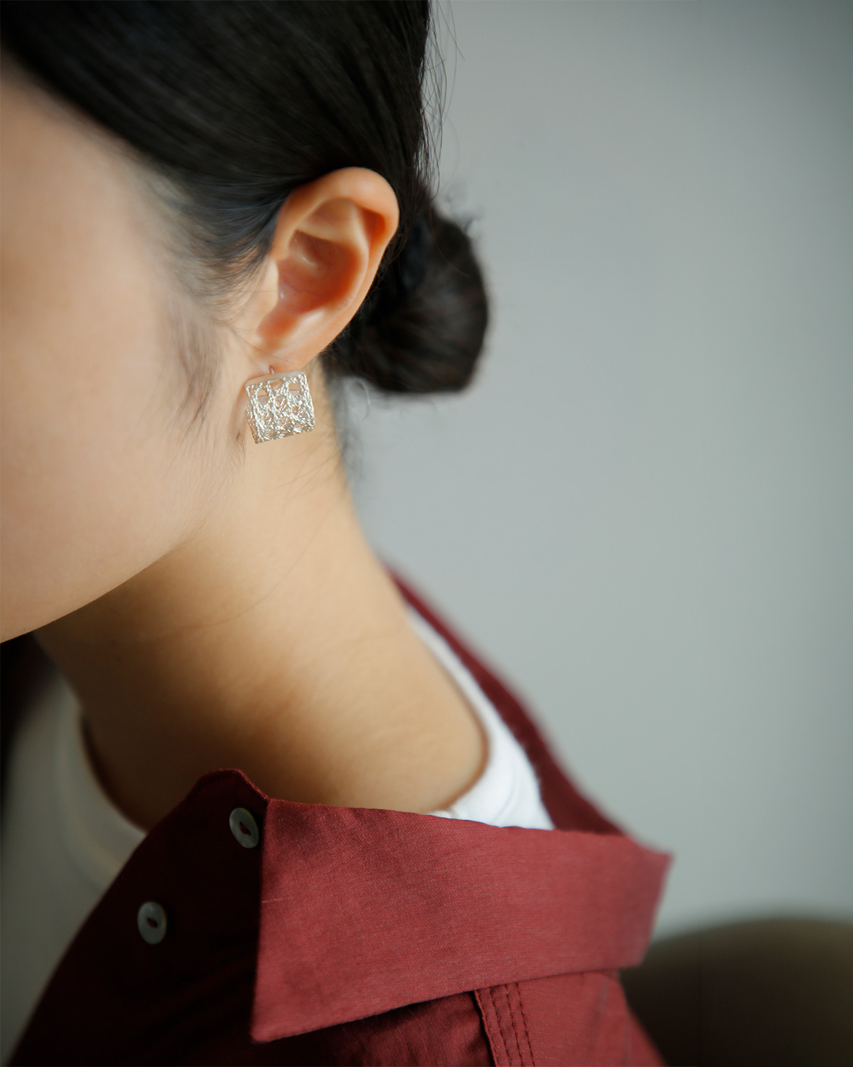 MAISON RUBUS.(���]�����[�o�X)���R���N�V���� �V���o�[ ���[�X �s�A�X L �grecollection lace pierce L�h re-005