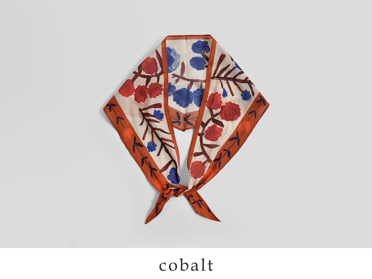 TOAST(�g�[�X�g)�R�b�g�� �g���C�A���O���o���_�i Flower Crown Print Triangle Bandana to26aw1-114
