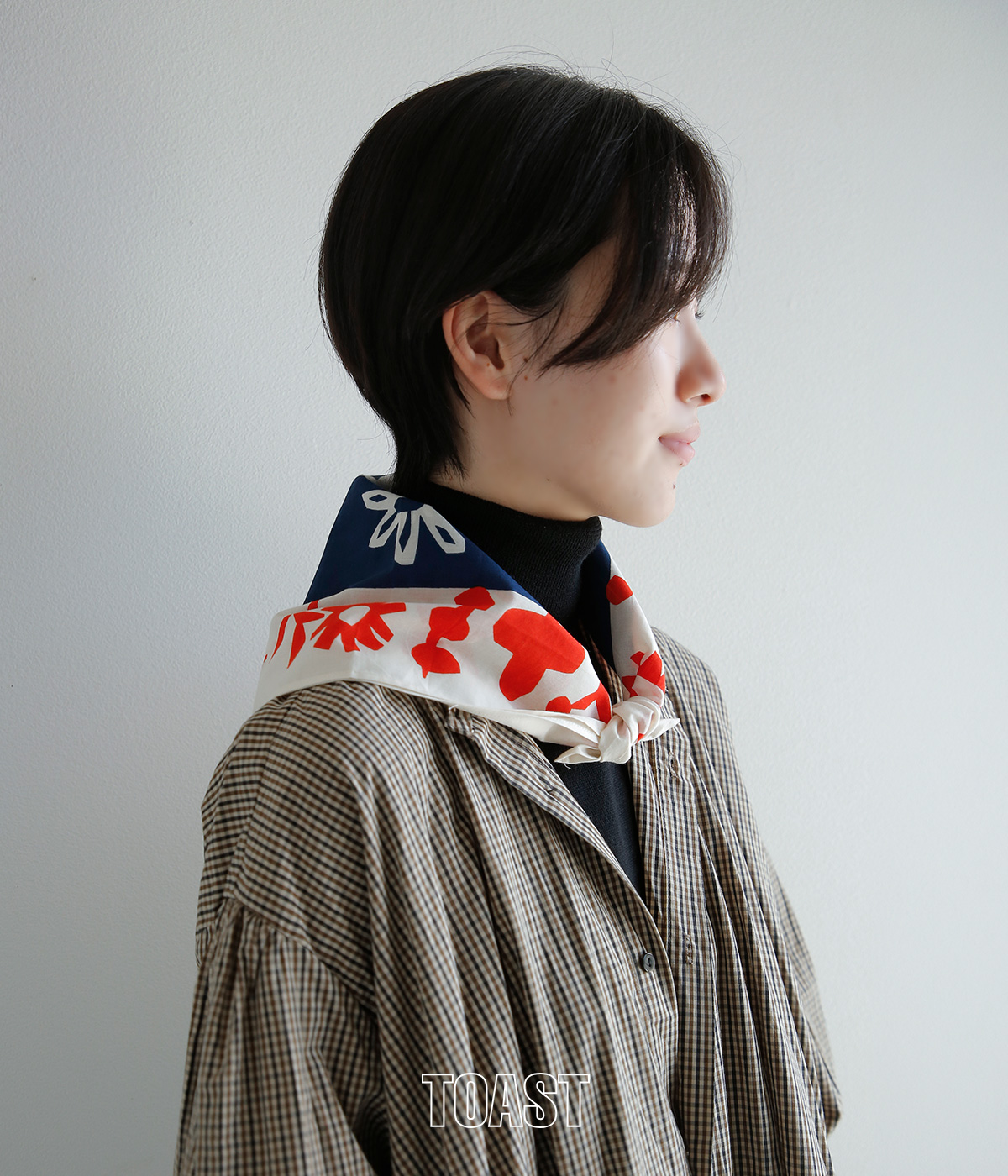 TOAST(�g�[�X�g)�R�b�g���o���_�i Tree of Life Print Cotton Bandana to26aw1-115