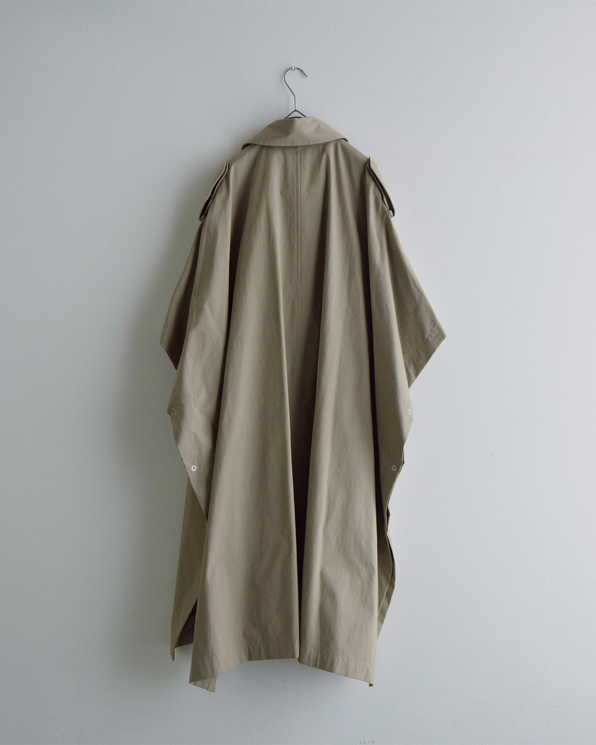 TOUJOURS(�g�D�W���[)�E�H�b�V���h�s�[�` �R�b�g���i�C�����c�C�� �R�[�g Military Poncho Coat ym45jc01