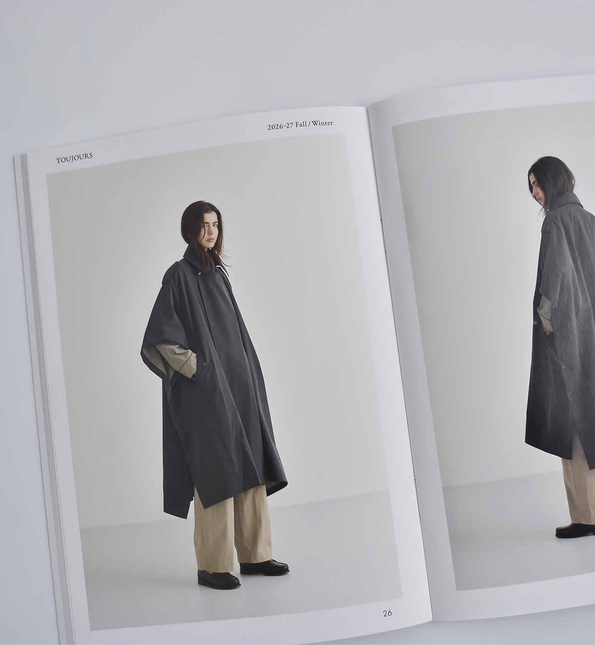 TOUJOURS(�g�D�W���[)�E�H�b�V���h�s�[�` �R�b�g���i�C�����c�C�� �R�[�g Military Poncho Coat ym45jc01