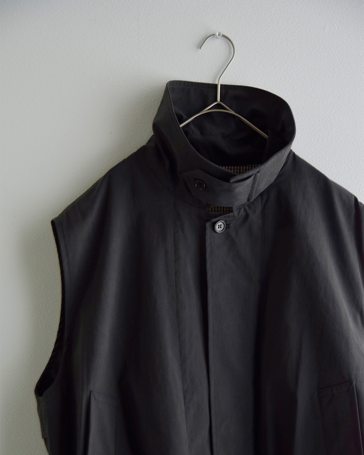 TOUJOURS(�g�D�W���[)�E�H�b�V���h�s�[�` �R�b�g���i�C�����c�C�� �x�X�g Oversize Harrington Vest ym45jv03