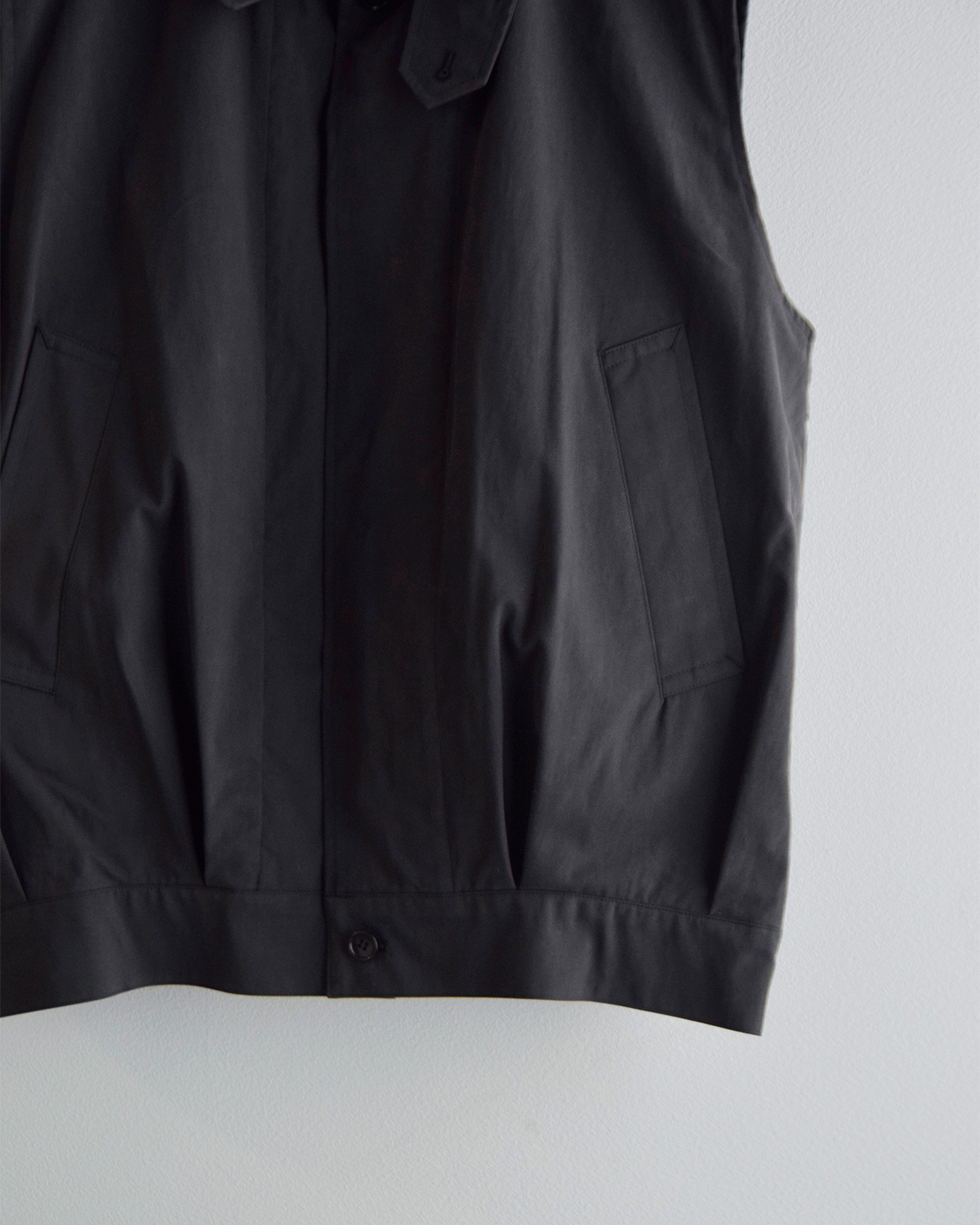 TOUJOURS(�g�D�W���[)�E�H�b�V���h�s�[�` �R�b�g���i�C�����c�C�� �x�X�g Oversize Harrington Vest ym45jv03