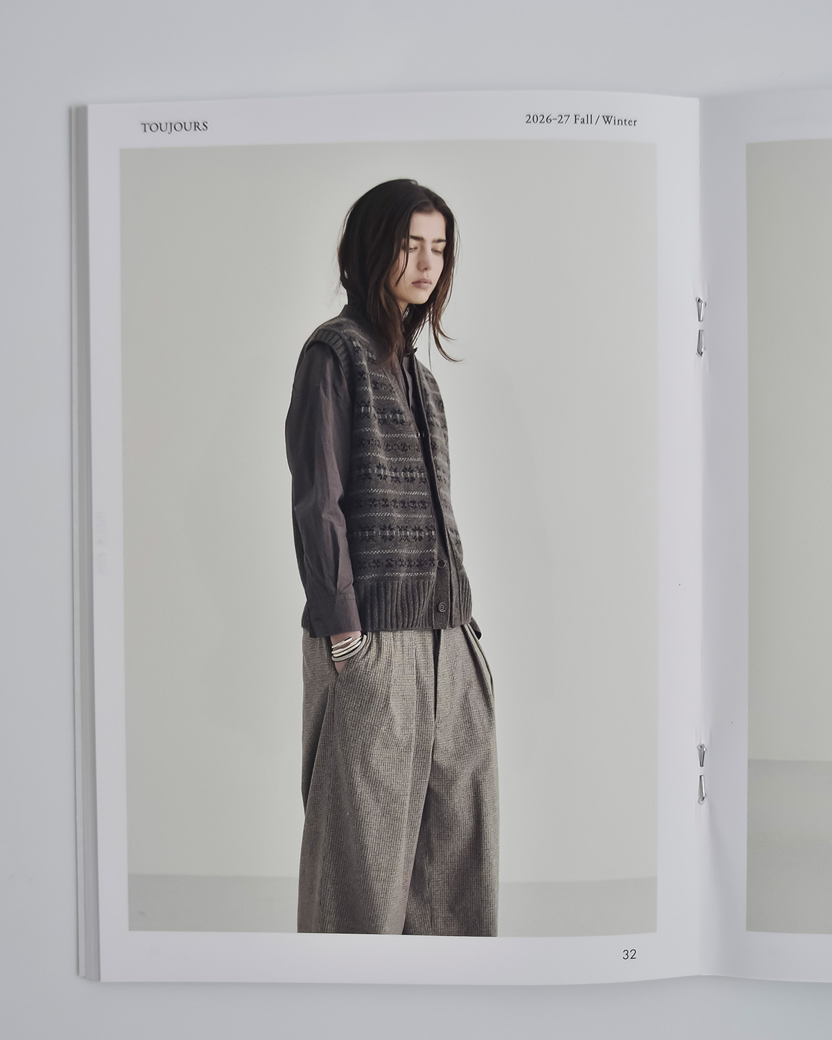 TOUJOURS(�g�D�W���[)�o�[�W���E�[�� �t�@�W�[�`�F�b�N �o�M�[�p���c 2 In-pleat Baggy Pants ym45np03