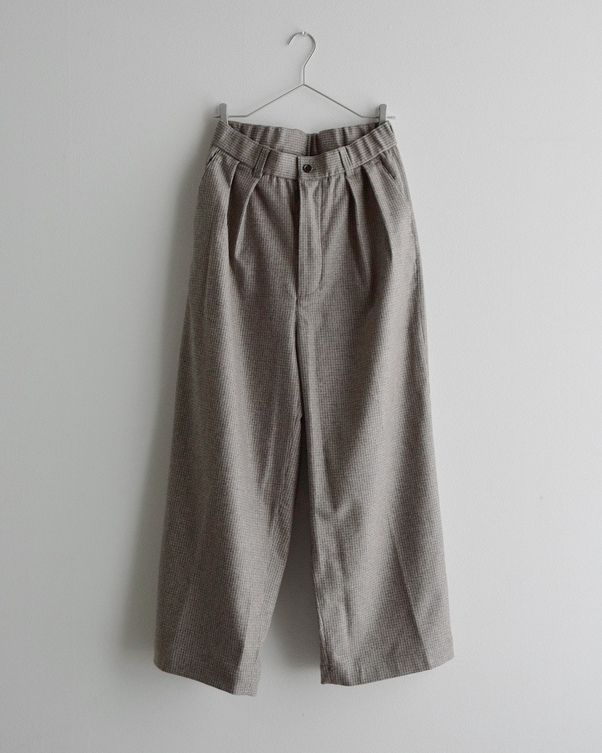 TOUJOURS(�g�D�W���[)�o�[�W���E�[�� �t�@�W�[�`�F�b�N �o�M�[�p���c 2 In-pleat Baggy Pants ym45np03