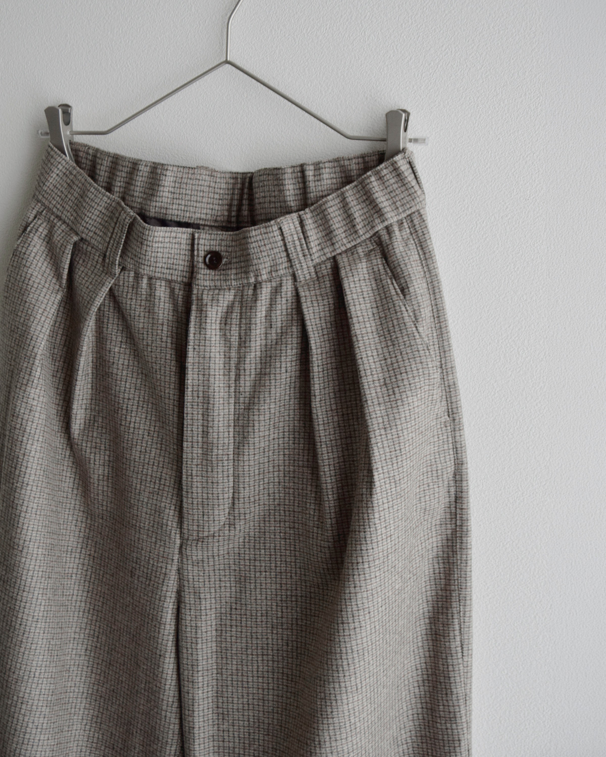 TOUJOURS(�g�D�W���[)�o�[�W���E�[�� �t�@�W�[�`�F�b�N �o�M�[�p���c 2 In-pleat Baggy Pants ym45np03