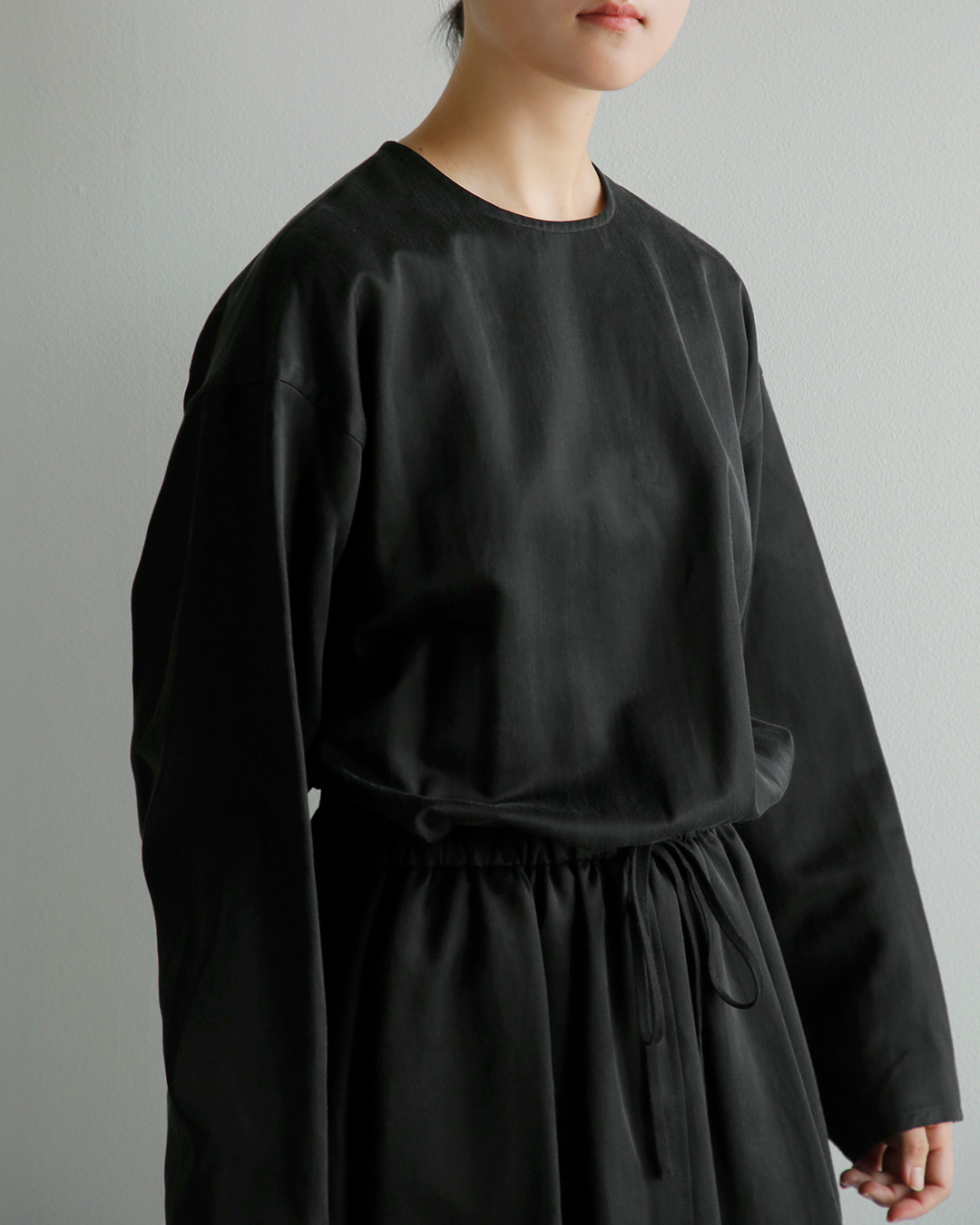 YOKO SAKAMOTO(���[�R�T�J���g)�u���b�V���h �T�e�� �����b�N�X �h���X RELAX DRESS ys-26aw-54