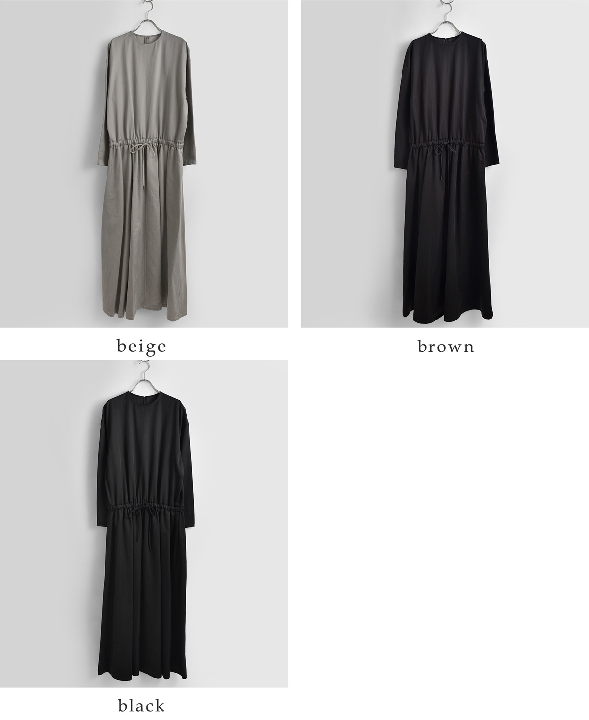 YOKO SAKAMOTO(���[�R�T�J���g)�u���b�V���h �T�e�� �����b�N�X �h���X RELAX DRESS ys-26aw-54