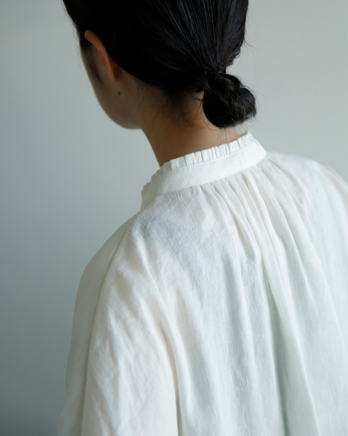 TENNE HANDCRAFTED MODERN(�e���n���h�N���t�e�b�h���_��)���l�� �t�����J���[ �u���E�X frill collar blouson 0010