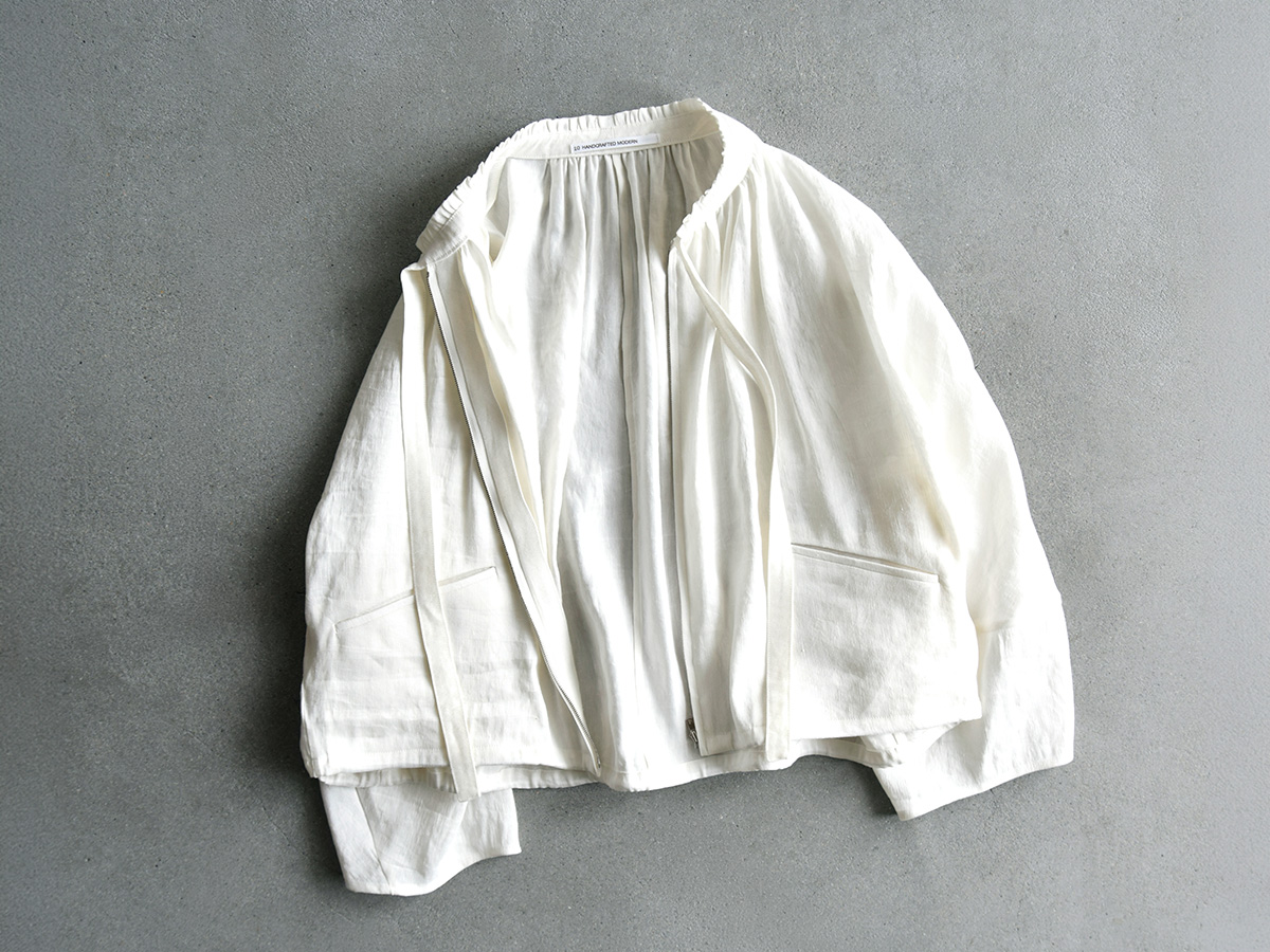 TENNE HANDCRAFTED MODERN(�e���n���h�N���t�e�b�h���_��)���l�� �t�����J���[ �u���E�X frill collar blouson 0010