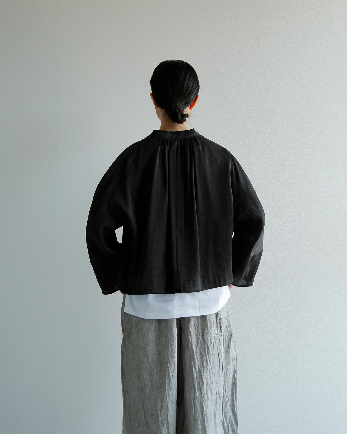 TENNE HANDCRAFTED MODERN(�e���n���h�N���t�e�b�h���_��)���l�� �t�����J���[ �u���E�X frill collar blouson 0010