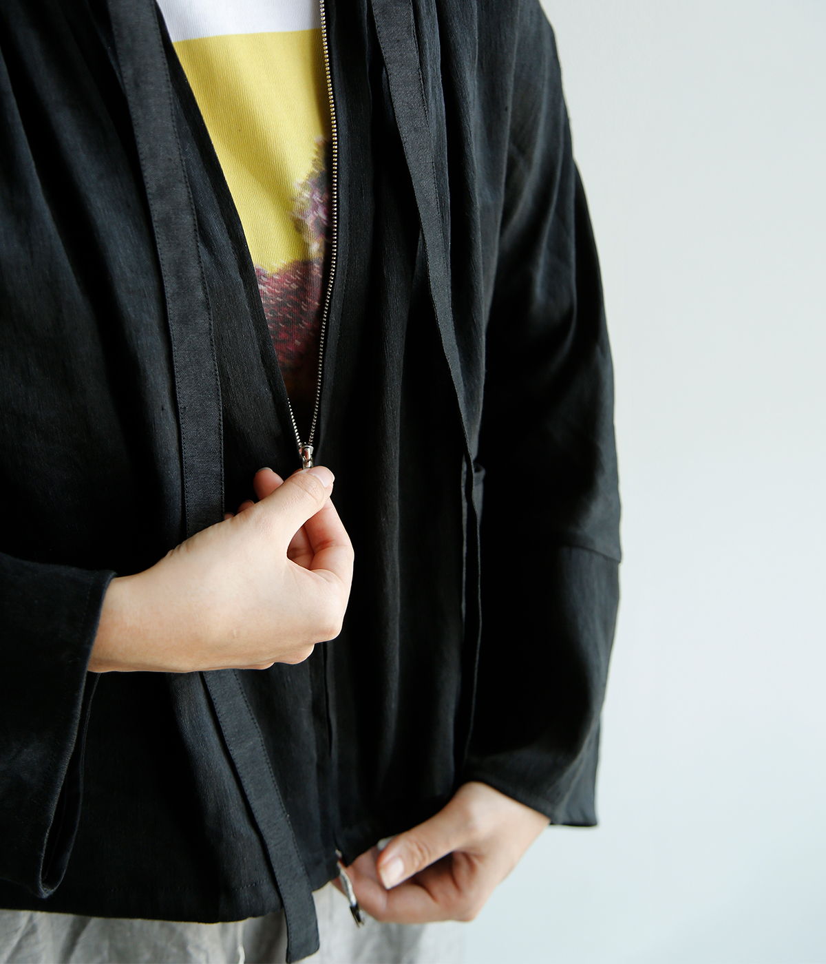 TENNE HANDCRAFTED MODERN(�e���n���h�N���t�e�b�h���_��)���l�� �t�����J���[ �u���E�X frill collar blouson 0010