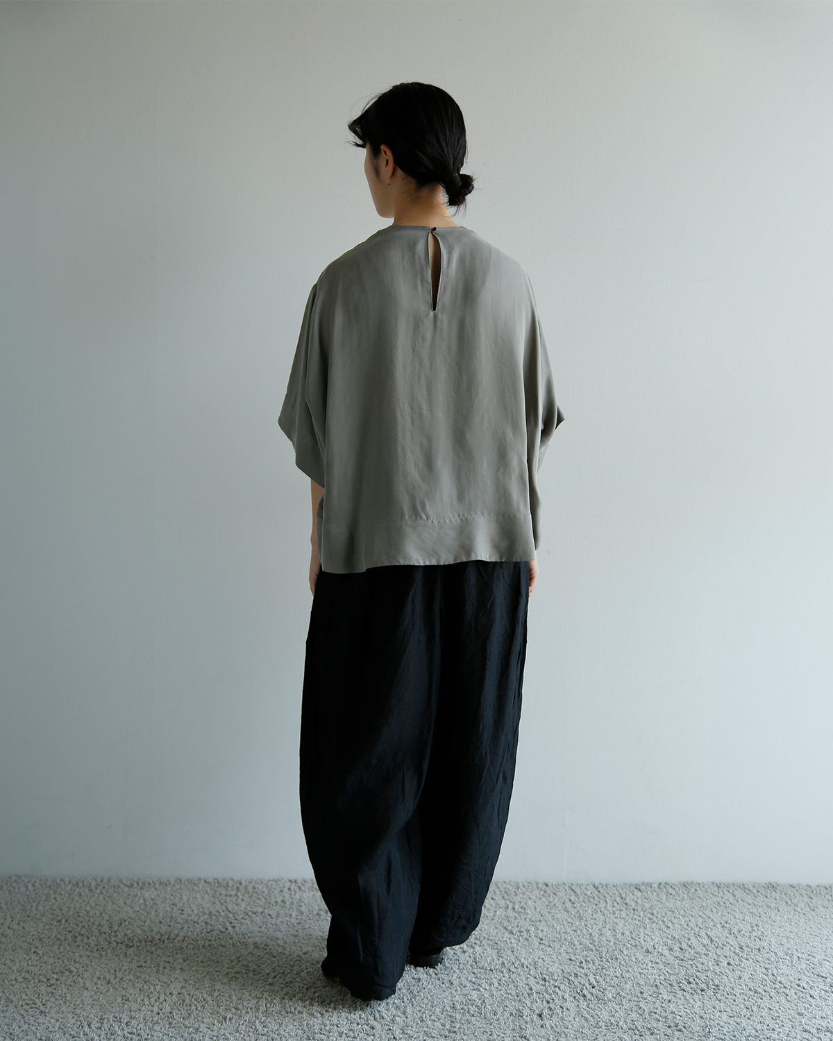 TENNE HANDCRAFTED MODERN(�e���n���h�N���t�e�b�h���_��)�n�[�t�X���[�u �g�b�v�X half sleeve tops 0015