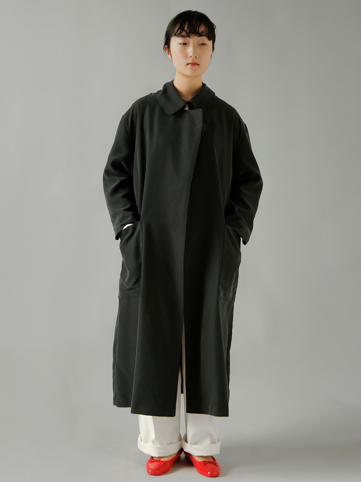 TENNE HANDCRAFTED MODERN(�e���n���h�N���t�e�b�h���_��)�u���X�x�����X �r�b�O�T�C�Y �g�����`�R�[�g brisbane moss big size trench 0021-same1