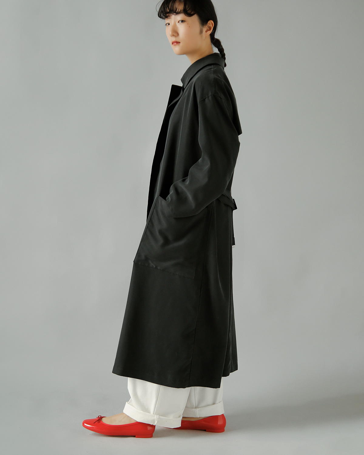 TENNE HANDCRAFTED MODERN(�e���n���h�N���t�e�b�h���_��)�u���X�x�����X �r�b�O�T�C�Y �g�����`�R�[�g brisbane moss big size trench 0021-same1