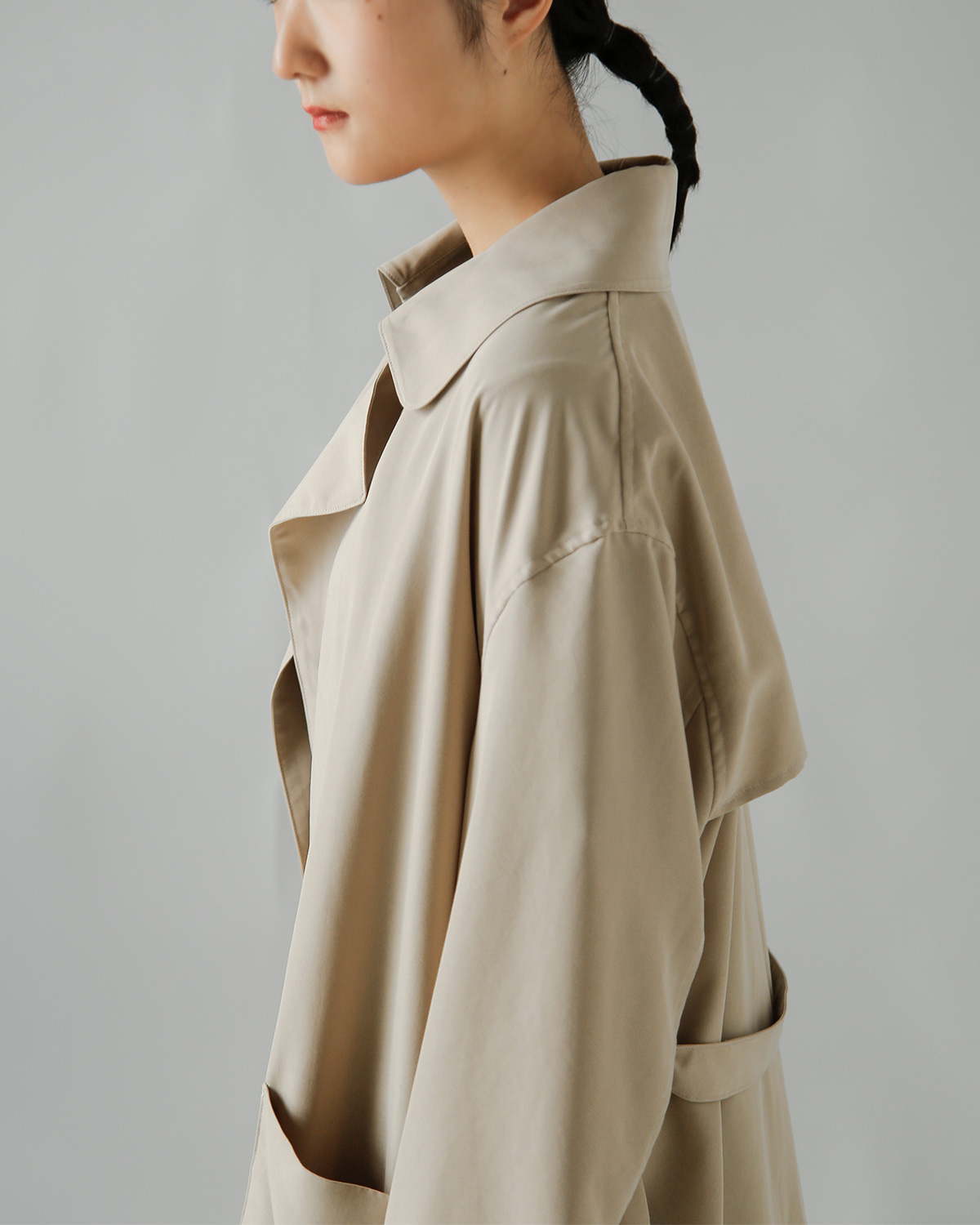 TENNE HANDCRAFTED MODERN(�e���n���h�N���t�e�b�h���_��)�u���X�x�����X �r�b�O�T�C�Y �g�����`�R�[�g brisbane moss big size trench 0021-same1