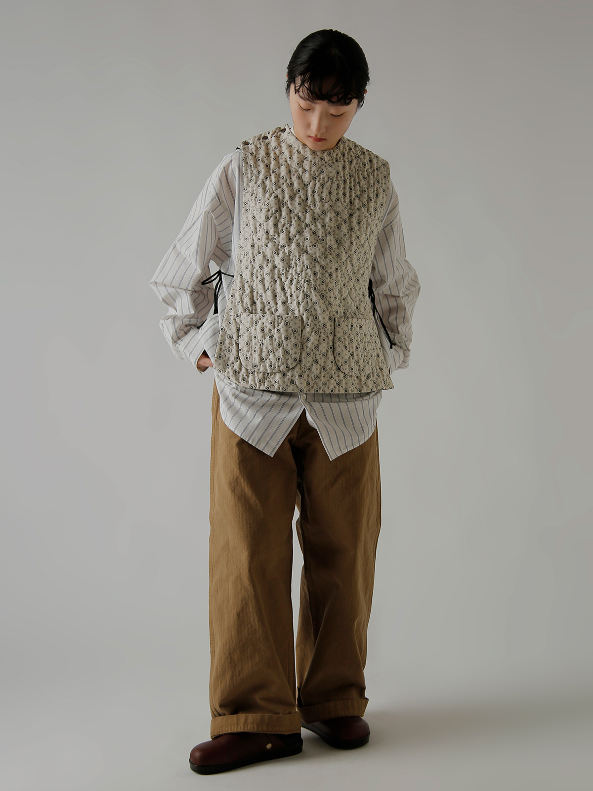 TOWAVASE(�g�����@�[�Y)���l�� �_�C�X�g�[���v�����g �x�X�g �gFrench Komon�h 31-0043s