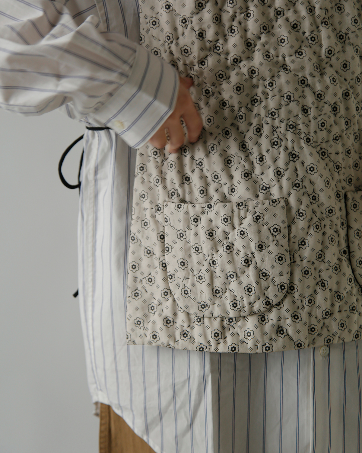 TOWAVASE(�g�����@�[�Y)���l�� �_�C�X�g�[���v�����g �x�X�g �gFrench Komon�h 31-0043s