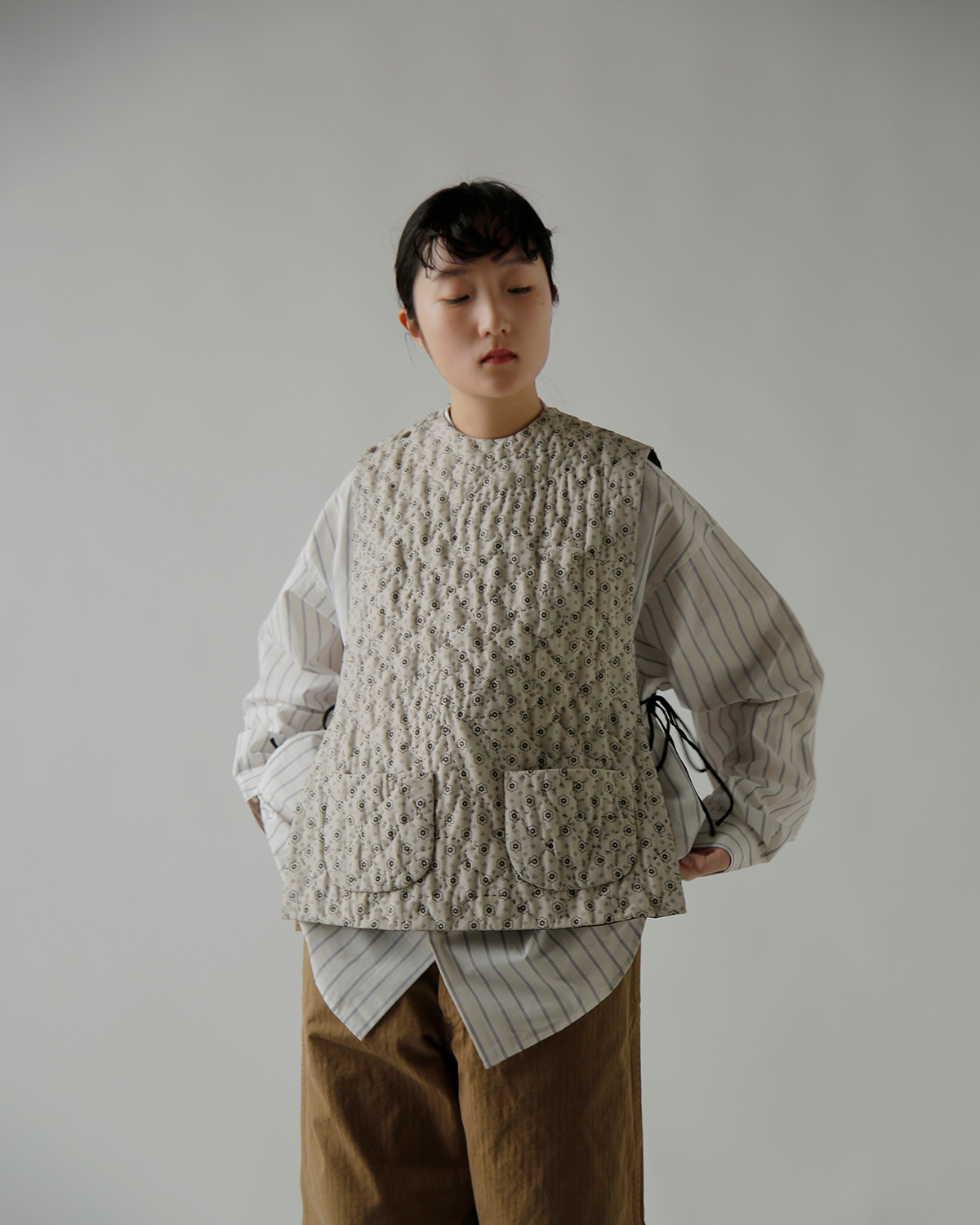 TOWAVASE(�g�����@�[�Y)���l�� �_�C�X�g�[���v�����g �x�X�g �gFrench Komon�h 31-0043s