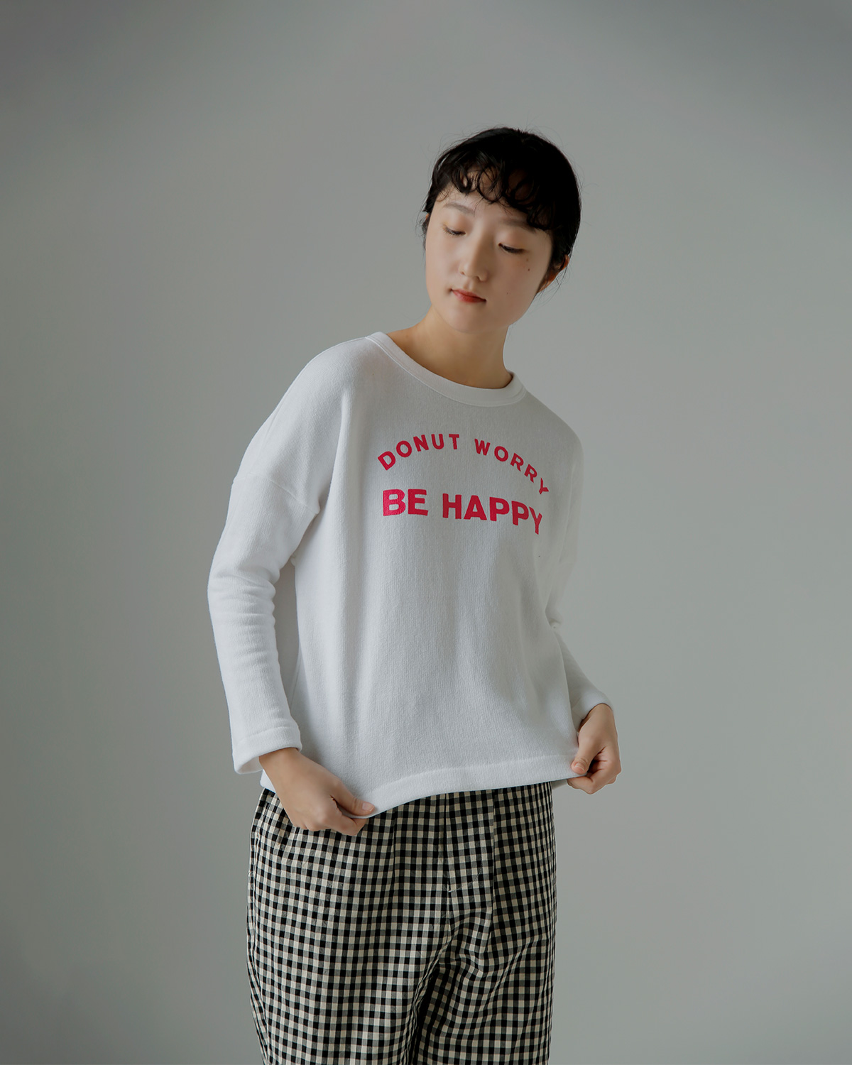 R & D.M.Co-(�I�[���h�}���Y�e�[���[)�R�b�g�� �v�����g �h���b�v�X���[�u �v���I�[�o�[ �gDONUT WORRY DROP SHOULDER SHIRT�h 7714