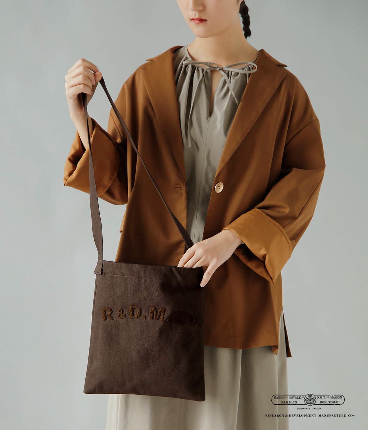 R & D.M.Co-(�I�[���h�}���Y�e�[���[)���C���h�x���[ ���C�j���O �u���E���f�j�� �V�����_�[ �o�b�O B.D SHOULDER BAG / WILD BERRY LINING 7872