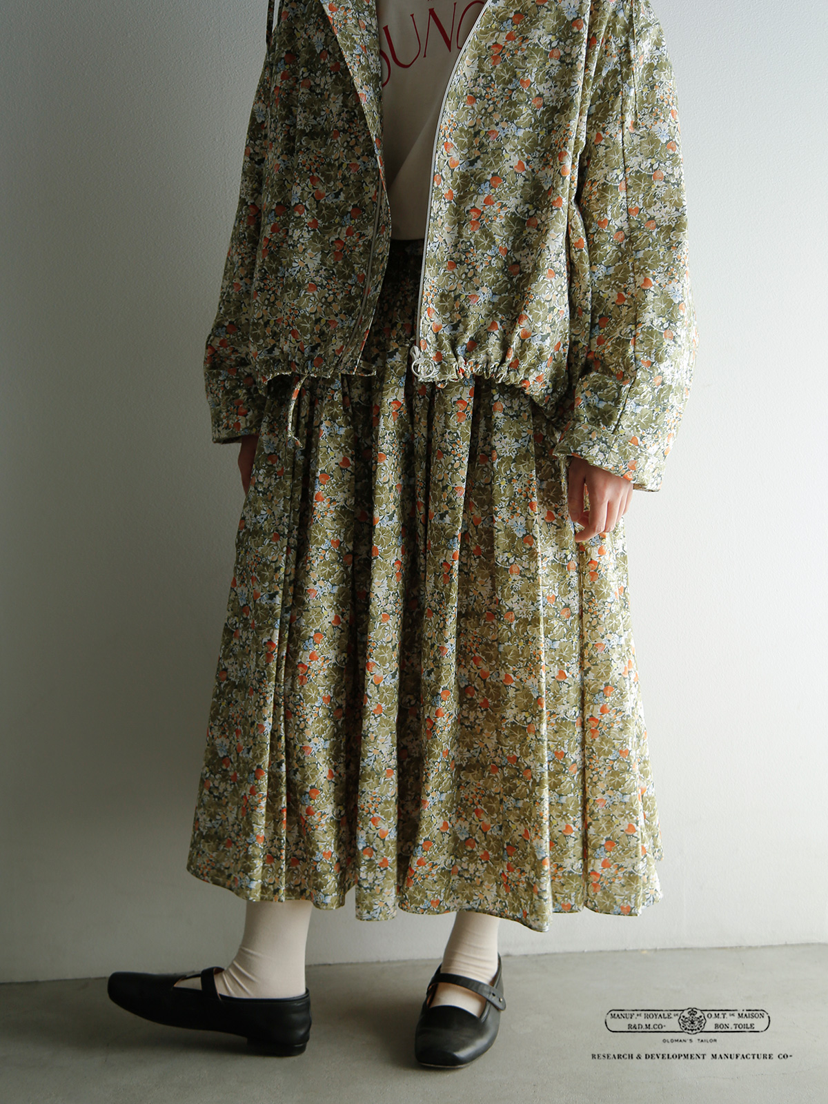 美品✨ R&D.M.Co- ワイルドベリー スカート オールドマンズテーラー R&D.M.Co- / OLDMAN'S TAILOR GATHER SKIRT オールドマンズテーラー
