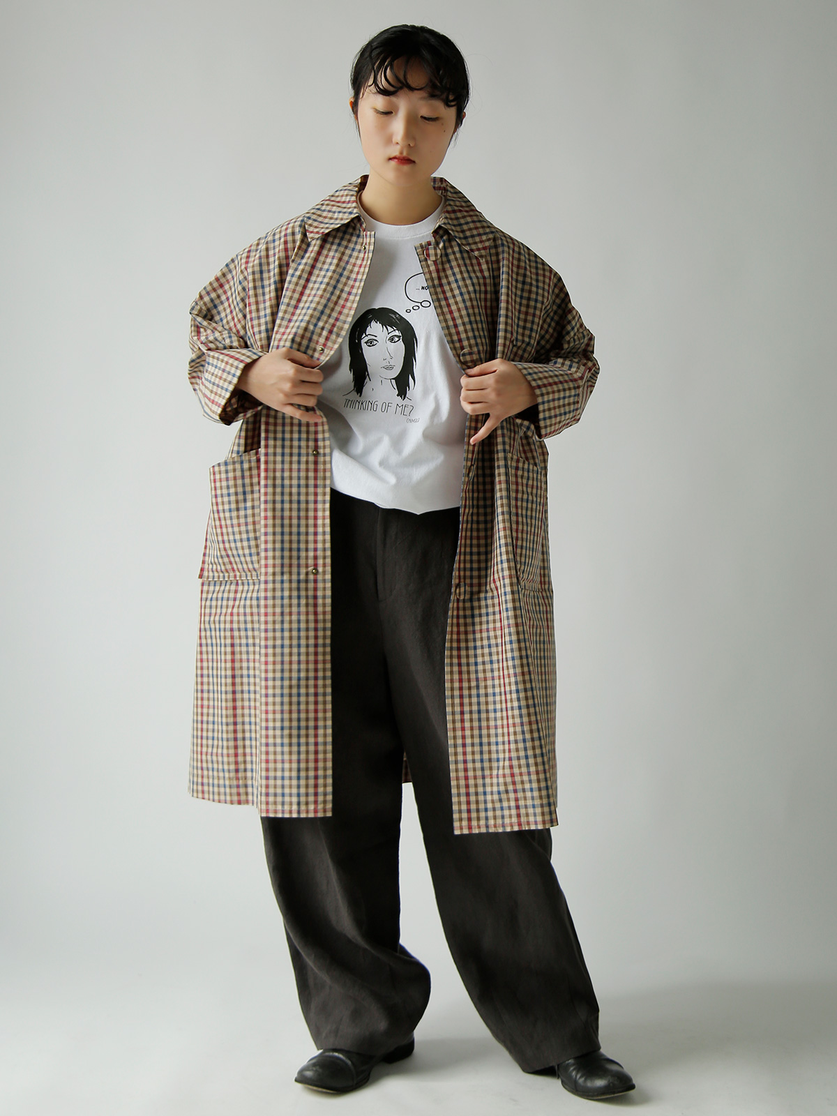 R & D.M.Co-(�I�[���h�}���Y�e�[���[)�K���N���u  �A���u���� �R�[�g GUN CLUB TAFFETA UMBRELLA COAT 7924