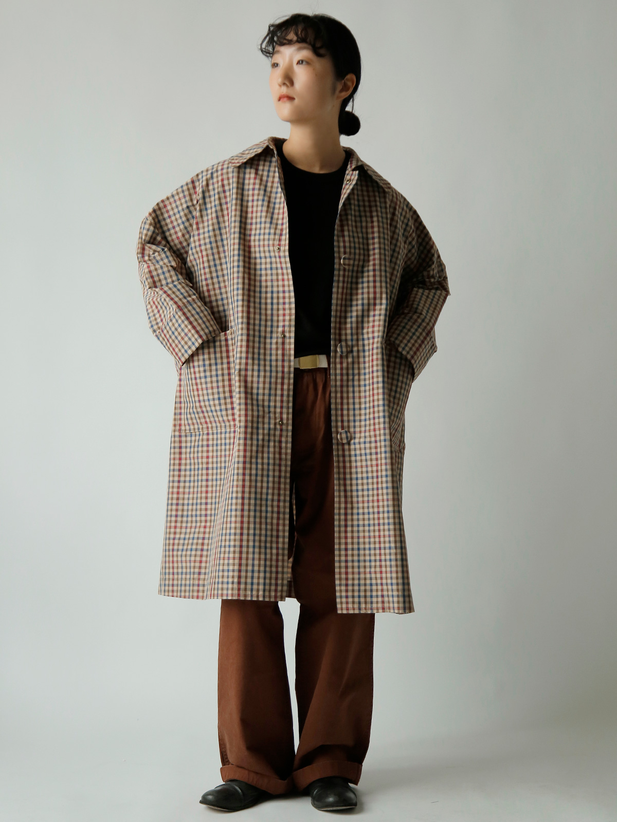 R & D.M.Co-(�I�[���h�}���Y�e�[���[)�K���N���u  �A���u���� �R�[�g GUN CLUB TAFFETA UMBRELLA COAT 7924