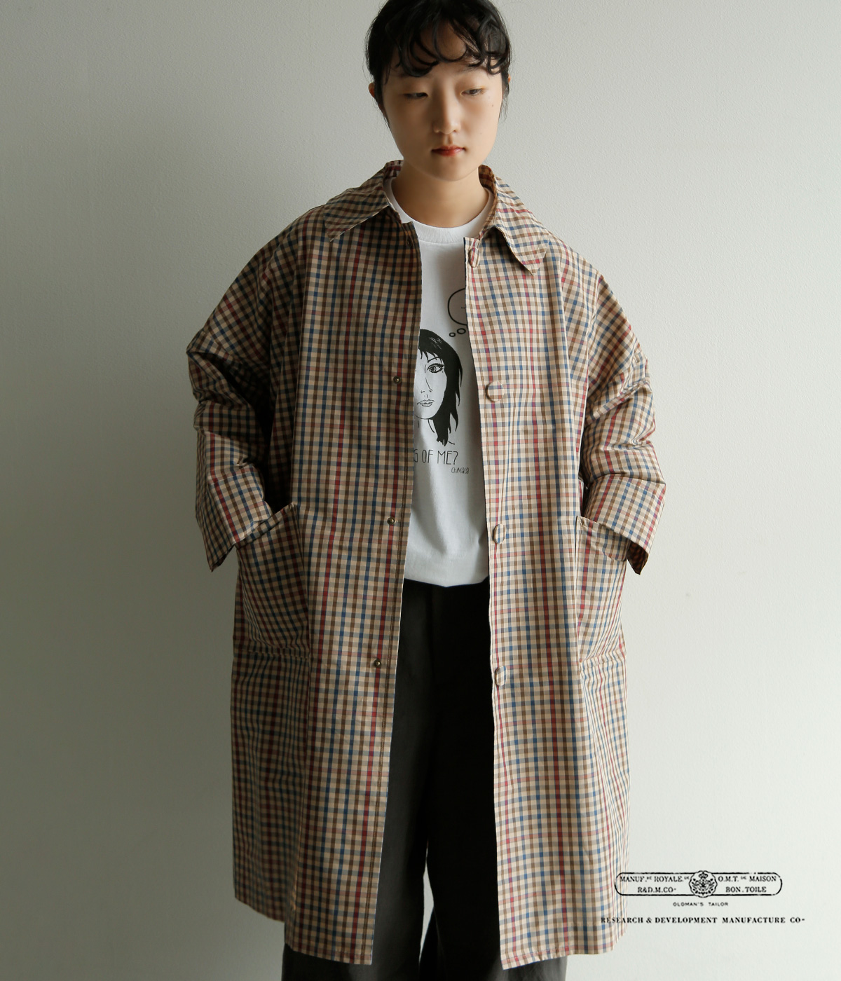 R & D.M.Co-(�I�[���h�}���Y�e�[���[)�K���N���u  �A���u���� �R�[�g GUN CLUB TAFFETA UMBRELLA COAT 7924