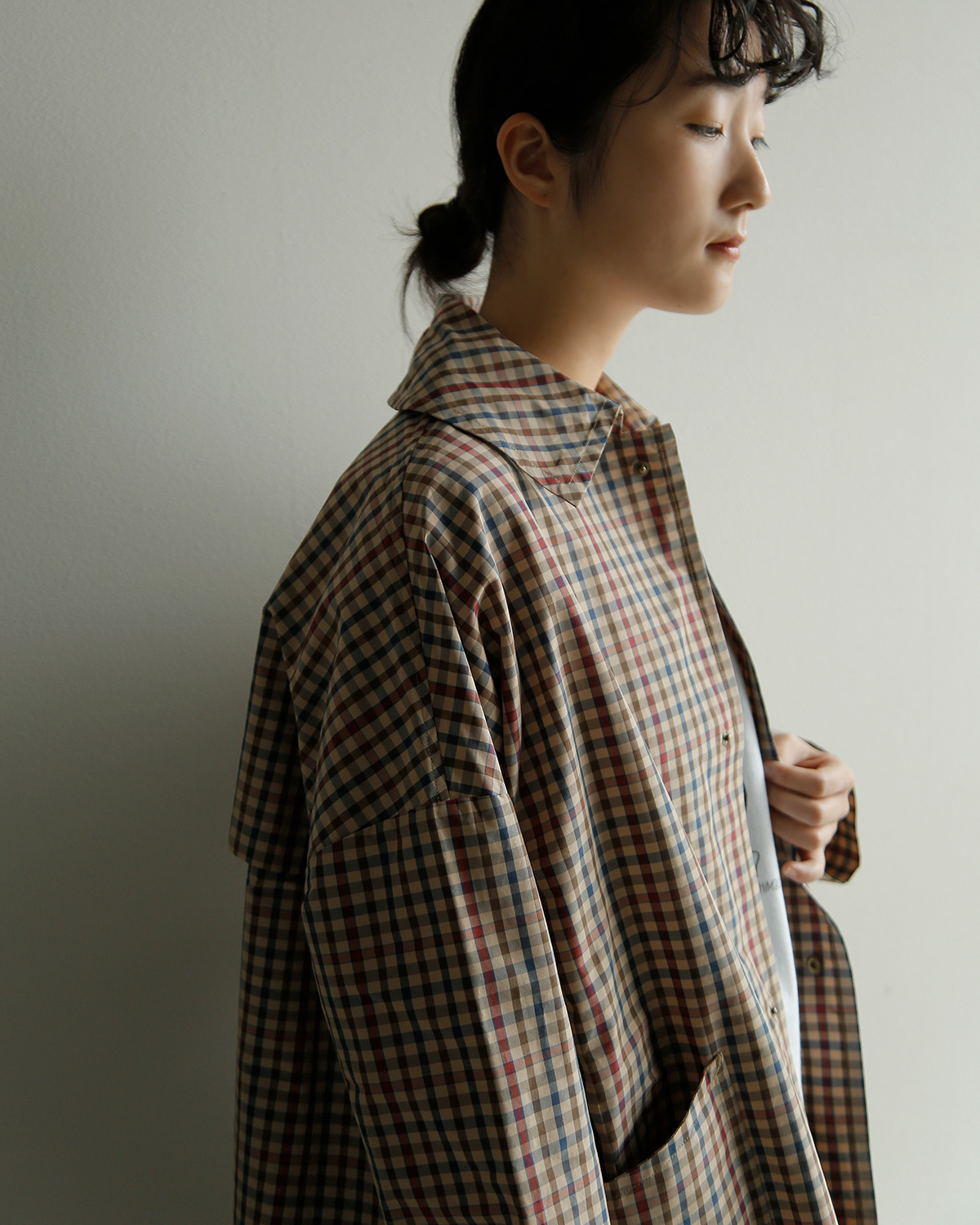 R & D.M.Co-(�I�[���h�}���Y�e�[���[)�K���N���u  �A���u���� �R�[�g GUN CLUB TAFFETA UMBRELLA COAT 7924