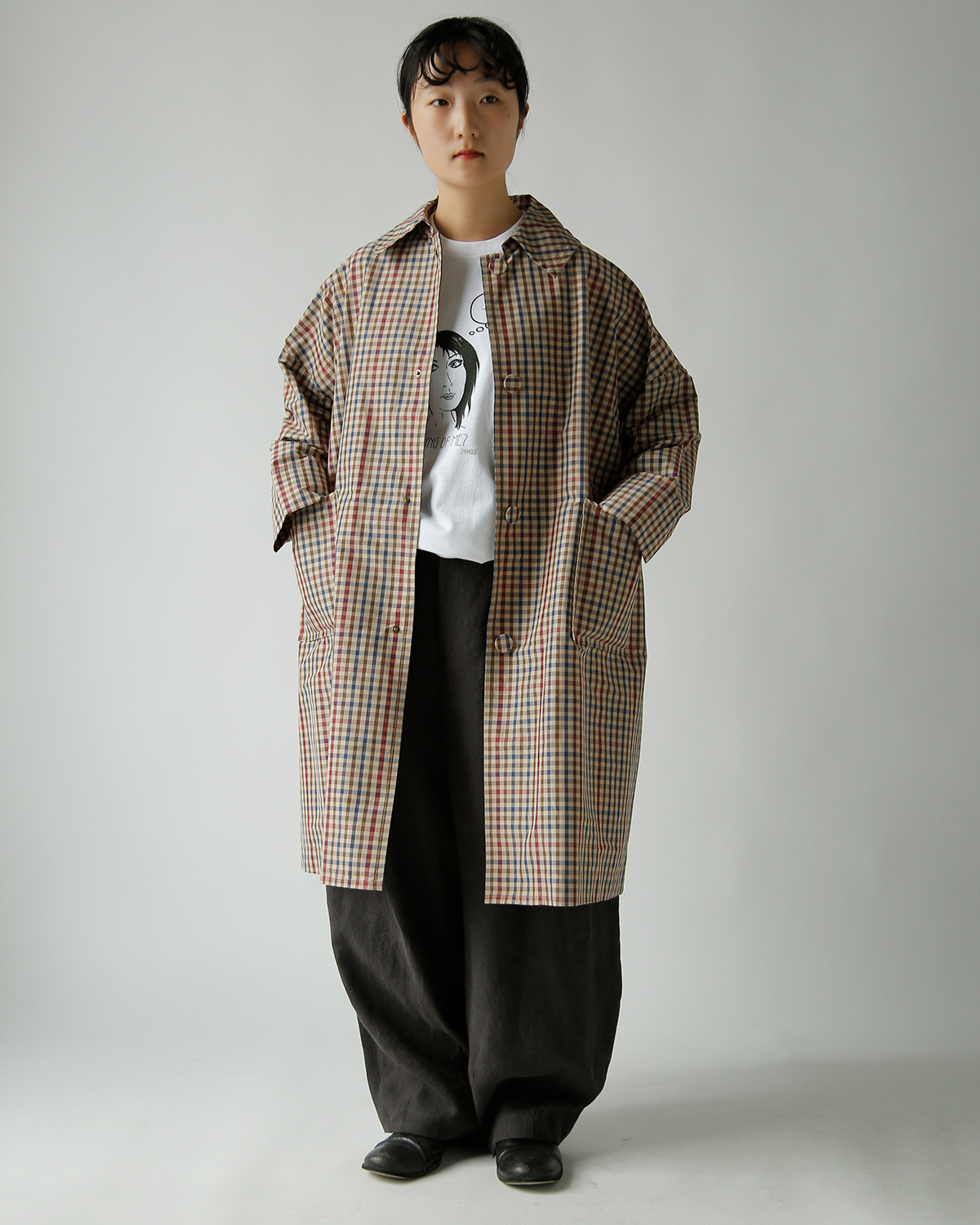 R & D.M.Co-(�I�[���h�}���Y�e�[���[)�K���N���u  �A���u���� �R�[�g GUN CLUB TAFFETA UMBRELLA COAT 7924